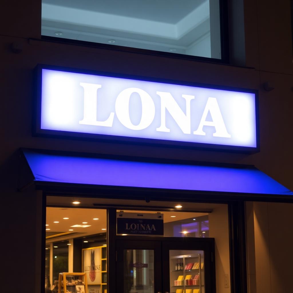 Luminoso em Lona Back